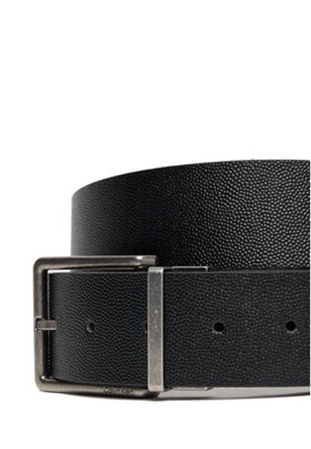 Calvin Klein Pasek Męski Warmth Buckle 40Mm Rev/Adj LV04D7048G Czarny. Kolor: czarny. Materiał: skóra