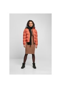 Kurtka damska Urban Classics hooded puffer. Kolor: czerwony. Materiał: puch. Sezon: zima #1