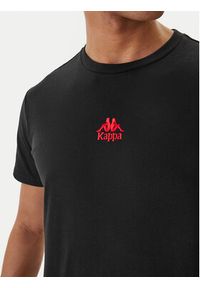 Kappa T-Shirt 382J2QW Czarny Regular Fit. Kolor: czarny. Materiał: bawełna #4
