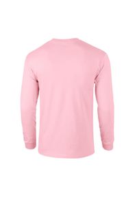 GILDAN - Ultra Bawełniana Koszulka Z Długim Rękawem Unisex Dla Dorosłych. Kolor: różowy. Materiał: bawełna. Długość rękawa: długi rękaw. Długość: długie. Sport: turystyka piesza #2