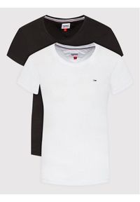 Tommy Jeans Komplet 2 t-shirtów Soft DW0DW11459 Kolorowy Regular Fit. Materiał: bawełna. Wzór: kolorowy