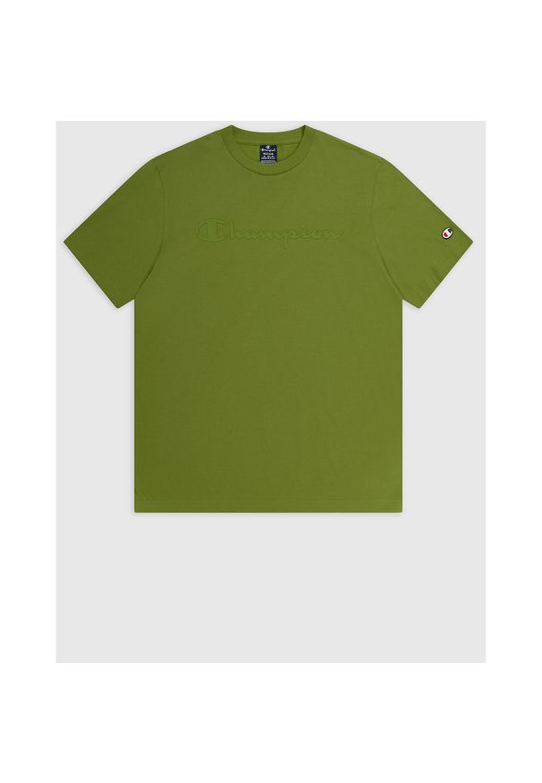 Koszulka sportowa Męska Champion. Kolor: zielony. Sport: turystyka piesza