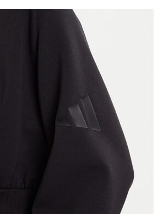 Adidas - adidas Bluza ALL SZN Soft Lux JM3836 Czarny Loose Fit. Kolor: czarny. Materiał: syntetyk