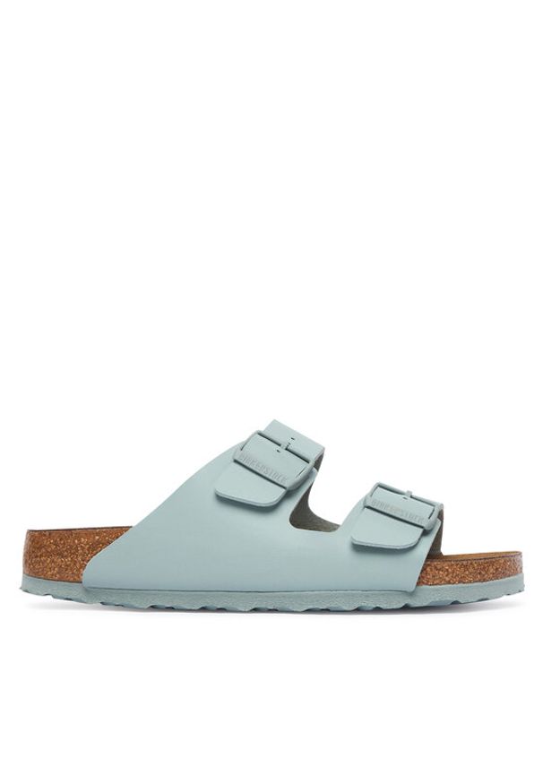 Birkenstock Klapki Arizona Bf 1033123 Zielony jasny. Kolor: zielony. Materiał: skóra