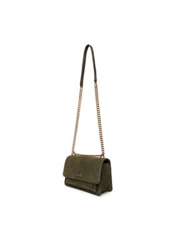 MICHAEL Michael Kors Torebka Claire 30F5GC7L3S Khaki. Kolor: brązowy. Materiał: skórzane, zamszowe
