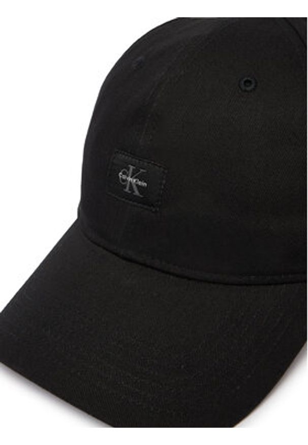 Calvin Klein Czapka z daszkiem Monologo Woven Patch Bb Cap LV04D5077G Czarny. Kolor: czarny. Materiał: bawełna