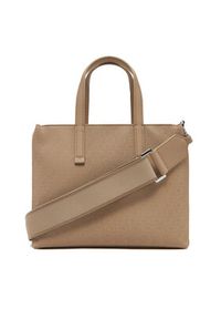 Calvin Klein Torebka Ck Must Small Tote_Mono K60K613023 Brązowy. Kolor: brązowy. Materiał: skórzane #4