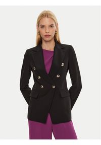 Maryley Marynarka 24IB139/43NE Czarny Regular Fit. Kolor: czarny. Materiał: syntetyk #1