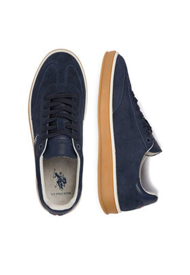 U.S. Polo Assn. Sneakersy EO-EVAN001M/6S1 Granatowy. Kolor: niebieski. Materiał: skóra, zamsz