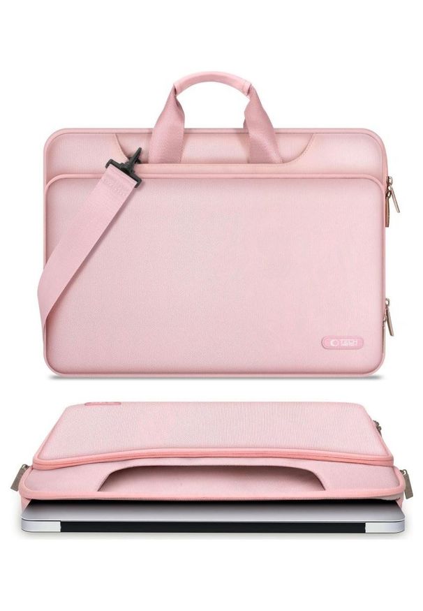 TECH-PROTECT - Torba Tech-Protect PocketBag 13-14'' różowy. Kolor: różowy. Materiał: materiał. Styl: klasyczny, elegancki, casual