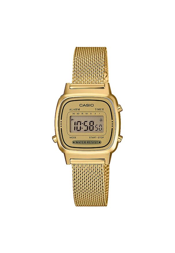 Casio Zegarek Vintage LA670WEMY-9EF Złoty. Kolor: złoty. Styl: vintage