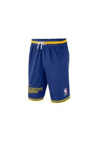 Spodnie koszykarskie męskie Nike Nba Golden State Warriors. Kolor: niebieski. Długość: krótkie