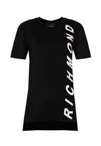 John Richmond - Richmond Sport T-Shirt | RWA22014TS | Kobieta | Czarny. Kolor: czarny. Materiał: bawełna. Długość rękawa: krótki rękaw. Długość: krótkie. Wzór: nadruk, aplikacja. Styl: sportowy #5