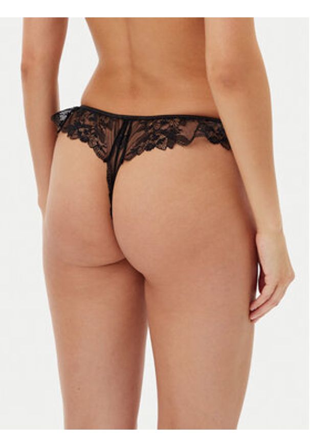 Hunkemöller Stringi Amari 301043 Czarny. Kolor: czarny. Materiał: syntetyk