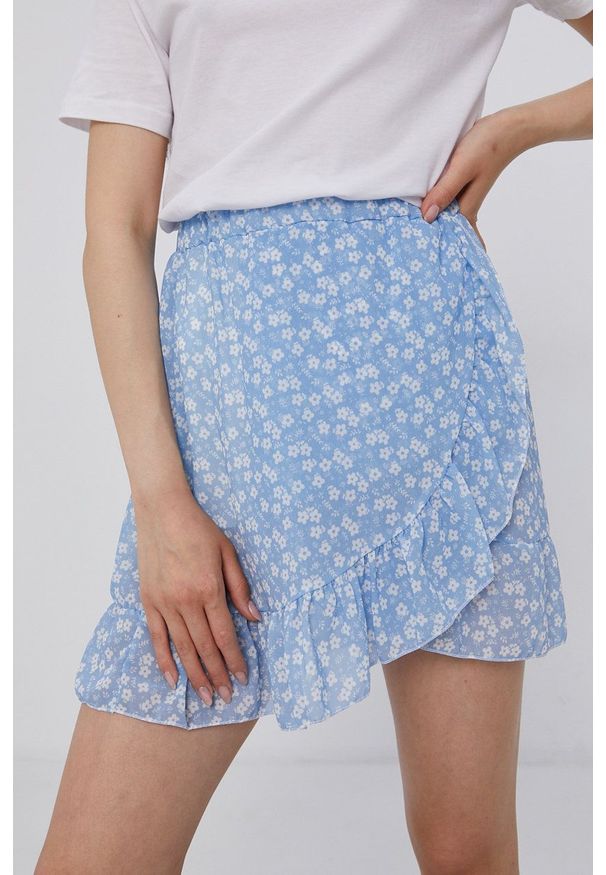 Haily's Spódnica mini rozkloszowana. Kolor: niebieski. Materiał: tkanina