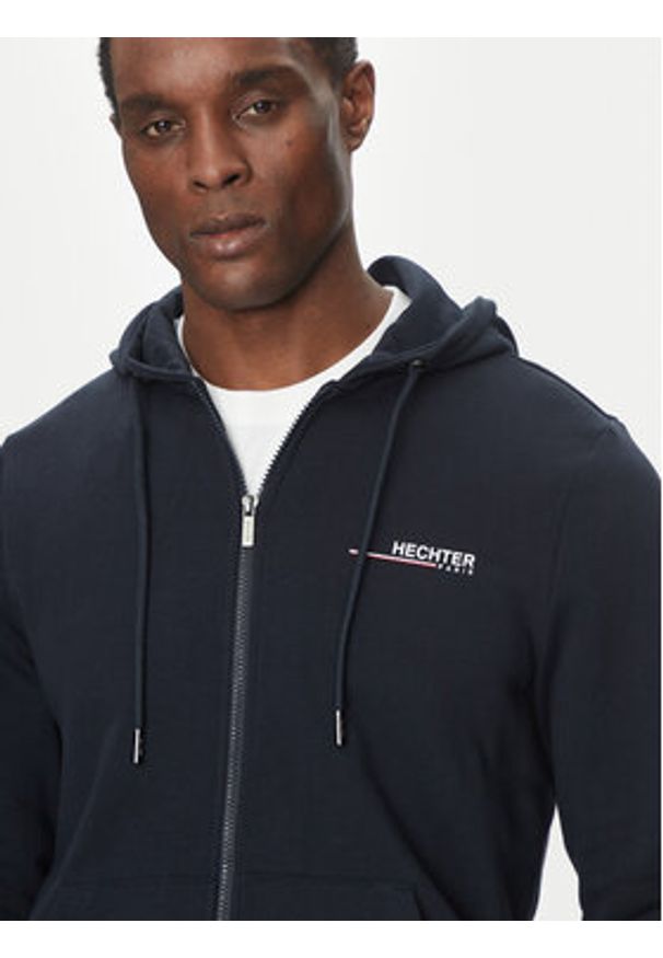 Hechter Paris Bluza 70004 151924 Granatowy Regular Fit. Kolor: niebieski. Materiał: bawełna
