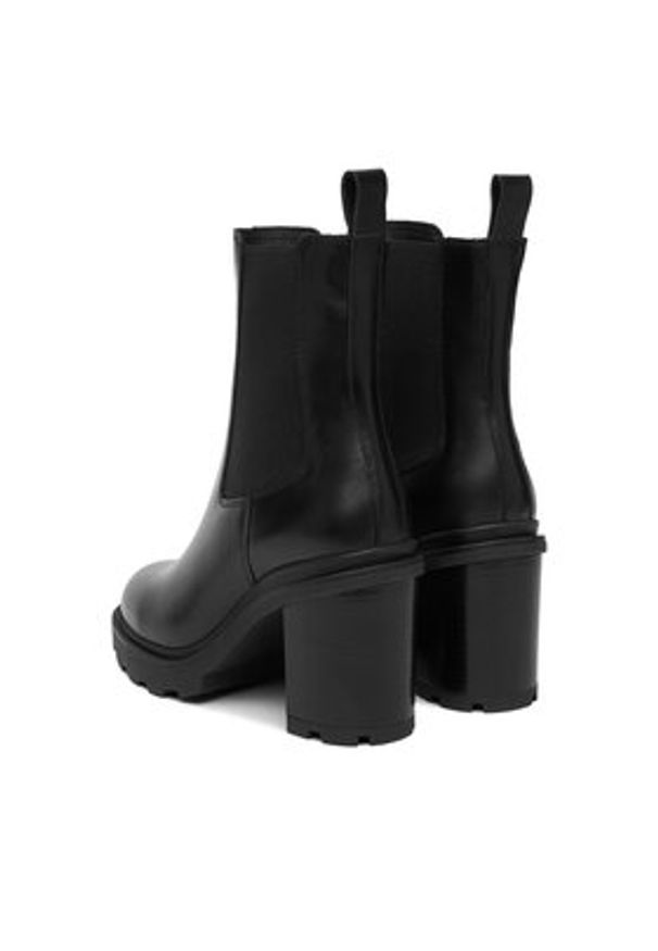 Badura Kozaki EO-BRINLEY-01 Czarny. Kolor: czarny. Materiał: skóra, zamsz