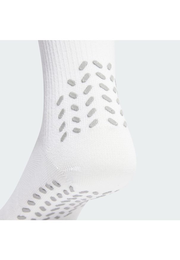 Adidas - Getry piłkarskie adidas Football Crew Performance. Kolor: wielokolorowy, biały, czarny. Materiał: materiał. Sport: piłka nożna