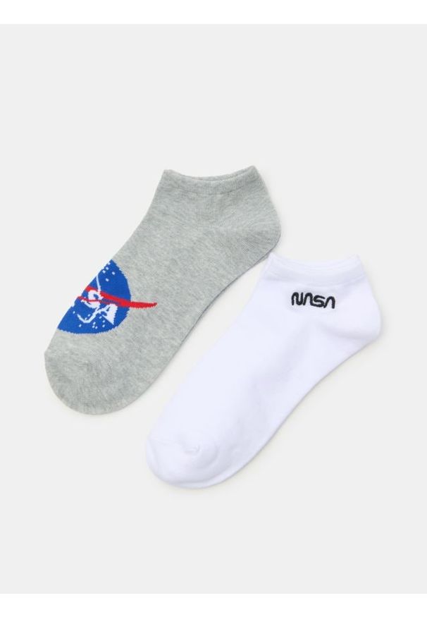 Sinsay - Skarpetki stopki NASA 2 pack - wielobarwny