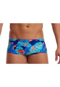 FUNKITA - Trunki męskie Funky Trunks Lotsa Leaves - sidewinder. Kolor: niebieski