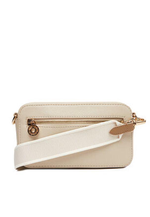 TOMMY HILFIGER - Tommy Hilfiger Torebka DISTINCT CAMERA BAG AW0AW17455 Beżowy. Kolor: beżowy. Materiał: skórzane