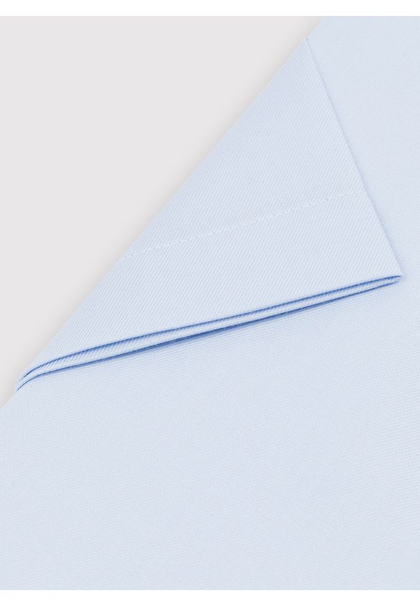 Pako Lorente - PAKO LORENTE – Niebieska koszula męska z krótkim rękawem. Kolor: niebieski. Długość rękawa: krótki rękaw. Długość: krótkie. Wzór: gładki