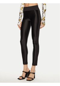 Versace Jeans Couture Legginsy 78HAC114 Czarny Slim Fit. Kolor: czarny. Materiał: syntetyk