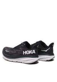 HOKA - Hoka Buty do biegania Clifton 9 Wide 1132211 Czarny. Kolor: czarny. Materiał: materiał