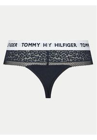 TOMMY HILFIGER - Tommy Hilfiger Stringi UW0UW05619 Granatowy. Kolor: niebieski. Materiał: syntetyk #3