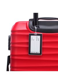 Wittchen - Średnia walizka z zawieszką czerwona. Kolor: czerwony. Materiał: guma. Wzór: kolorowy. Styl: elegancki, wakacyjny #3