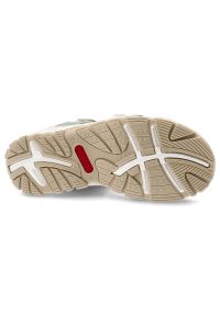 Sandały damskie Rieker, cholewka ze skóry ekologicznej z kolorowymi wstawkami regulowanymi paskami na rzep odkryty fason, kolorowe, 68866-94. Zapięcie: rzepy. Materiał: skóra ekologiczna. Wzór: kolorowy #7