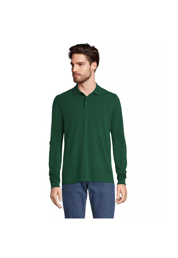 SOL'S - Koszulka polo z długim rękawem Sol's Prime. Okazja: na co dzień. Typ kołnierza: polo. Kolor: zielony. Długość rękawa: długi rękaw. Długość: długie. Styl: casual, elegancki