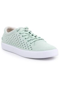 Buty Lacoste Tamora Lace W 7-31CAW01351R1 zielone. Okazja: na co dzień. Kolor: zielony. Materiał: guma, materiał, skóra. Szerokość cholewki: normalna