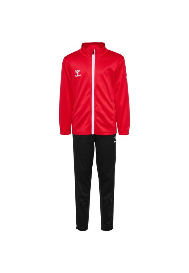 Dziecięcy dres Hummel Logo. Kolor: wielokolorowy, czarny, czerwony, różowy. Materiał: dresówka. Styl: sportowy