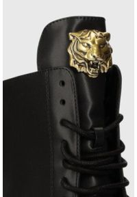 Just Cavalli - JUST CAVALLI Czarne buty Fondo Kaili Kombat, Rozmiar 36. Kolor: czarny #4