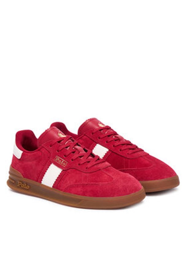 Polo Ralph Lauren Sneakersy 804956688013 Czerwony. Kolor: czerwony. Materiał: zamsz, skóra