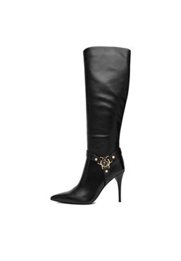 Eva Minge Kozaki EO-SURI-1278-508 Czarny. Kolor: czarny. Materiał: skóra