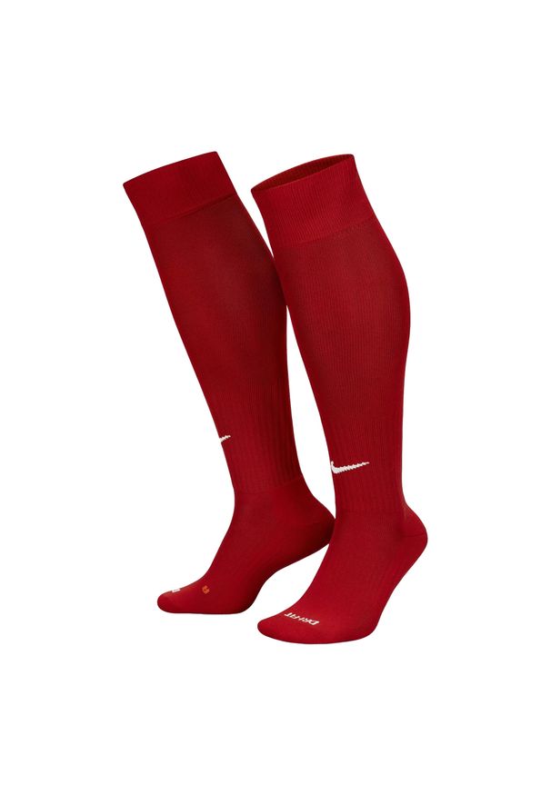 Nike - Skarpety Piłkarskie Classic SX4120 DriFIT. Kolor: czerwony. Sport: piłka nożna