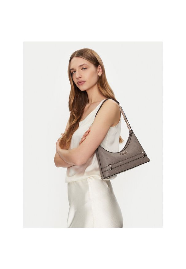 Torebka Guess. Kolor: brązowy