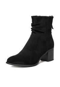 Jenny - JENNY Botki CEO-MARTINA WS14438-22 Czarny. Kolor: czarny. Materiał: materiał #6