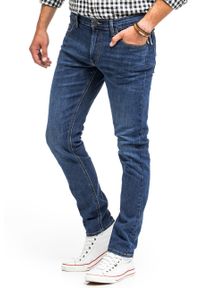 Lee - LEE LUKE MĘSKIE SPODNIE JEANSOWE JEANSY DARK WESTWATER L719SJAP