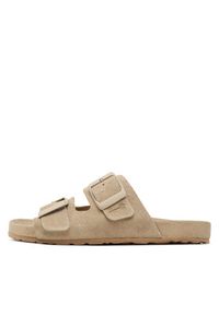 Manebi Klapki Traveler Nordic Sandals K 1.1 RT Beżowy. Kolor: beżowy. Materiał: zamsz, skóra #4