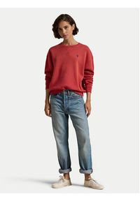 Polo Ralph Lauren Bluza 211943006016 Czerwony Relaxed Fit. Typ kołnierza: polo. Kolor: czerwony. Materiał: bawełna #4