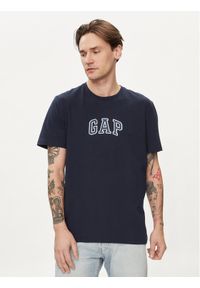 GAP - Gap T-Shirt 570044-03 Granatowy Regular Fit. Kolor: niebieski. Materiał: bawełna