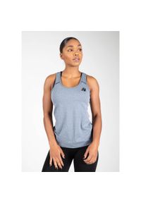 GORILLA WEAR - Tank top fitness damski Gorilla Wear Aspen Tank Top. Kolor: szary, wielokolorowy, niebieski. Sport: fitness
