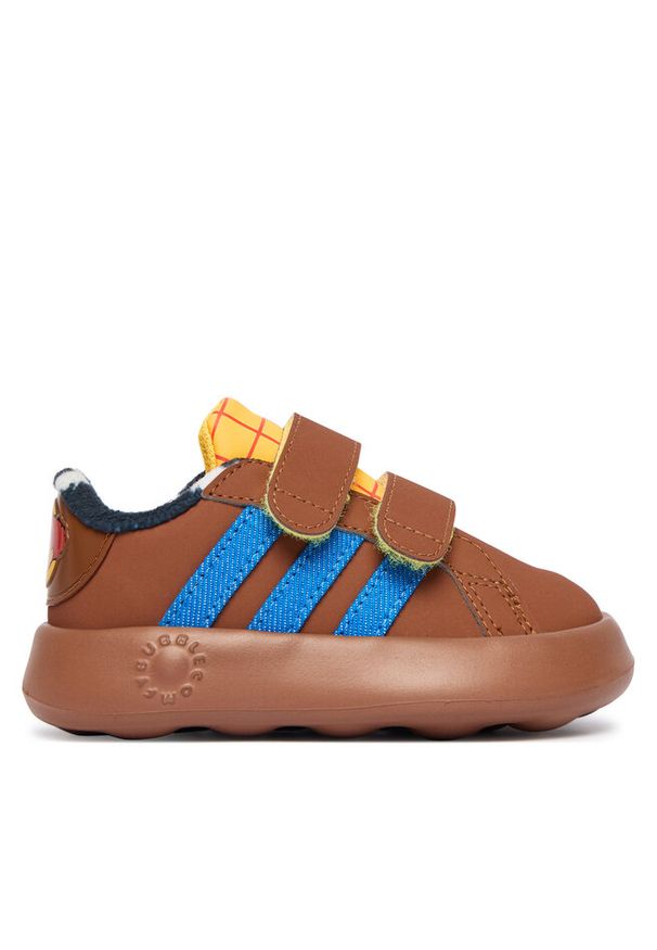Adidas - Sneakersy adidas. Kolor: brązowy. Wzór: motyw z bajki
