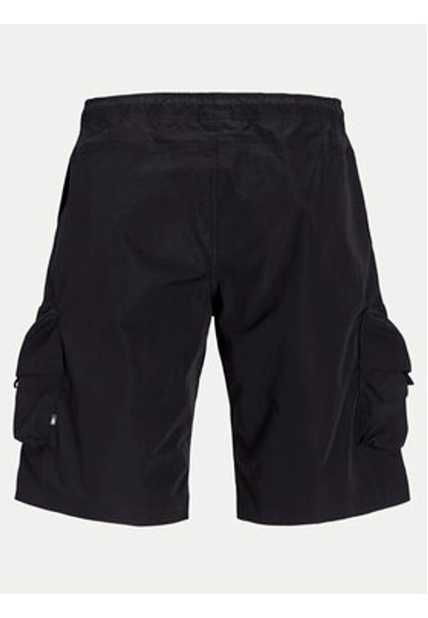 Jack & Jones - Jack&Jones Szorty materiałowe Cole 12269386 Czarny Cargo Fit. Kolor: czarny. Materiał: syntetyk