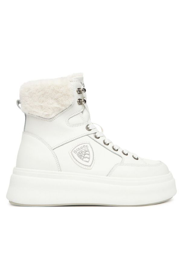 Trzewiki Blauer. Kolor: biały