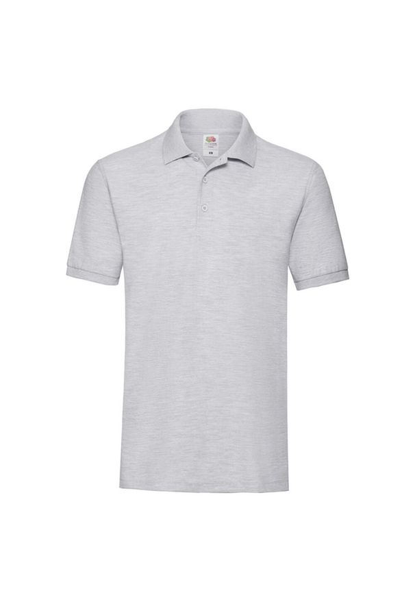 FRUIT OF THE LOOM - Koszulka Polo Premium Unisex Dla Dorosłych. Typ kołnierza: polo. Kolor: szary