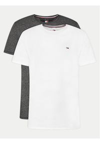 Tommy Jeans Komplet 2 t-shirtów Jaspe DM0DM19711 Kolorowy Slim Fit. Materiał: syntetyk. Wzór: kolorowy